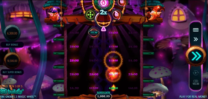 Fire Gnomes 2 Magic Wheel - सक्रिय रोल्स के साथ फ्री स्पिन ग्रिड