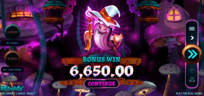Fire Gnomes 2 Magic Wheel - बोनस जीत