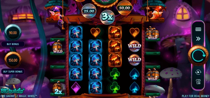 Fire Gnomes 2 Magic Wheel - मुख्य गेम स्क्रीन
